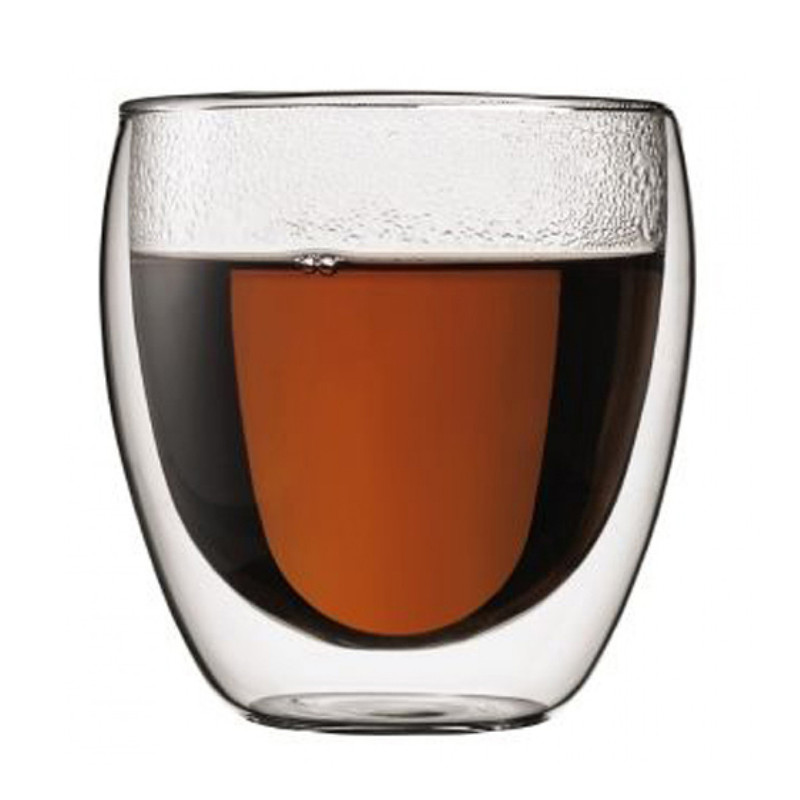 Склянка CG з подвійними стінками термостійке боросилікатне скло 250 ml DG04